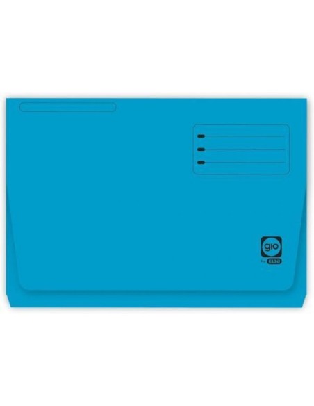 PAQ 25 SUBCARPETAS Fº BOLSA Y SOLAPA 320G AZUL